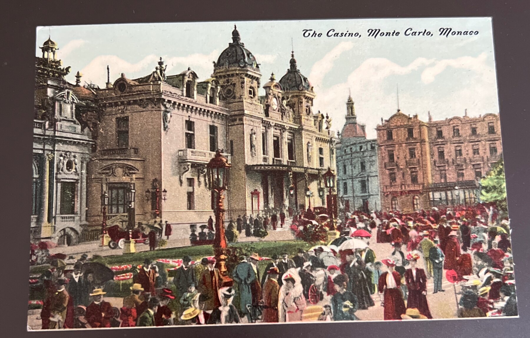 Postcard 1900s Casino Monte Carlo Monaco Color Unused Kropp Vintage