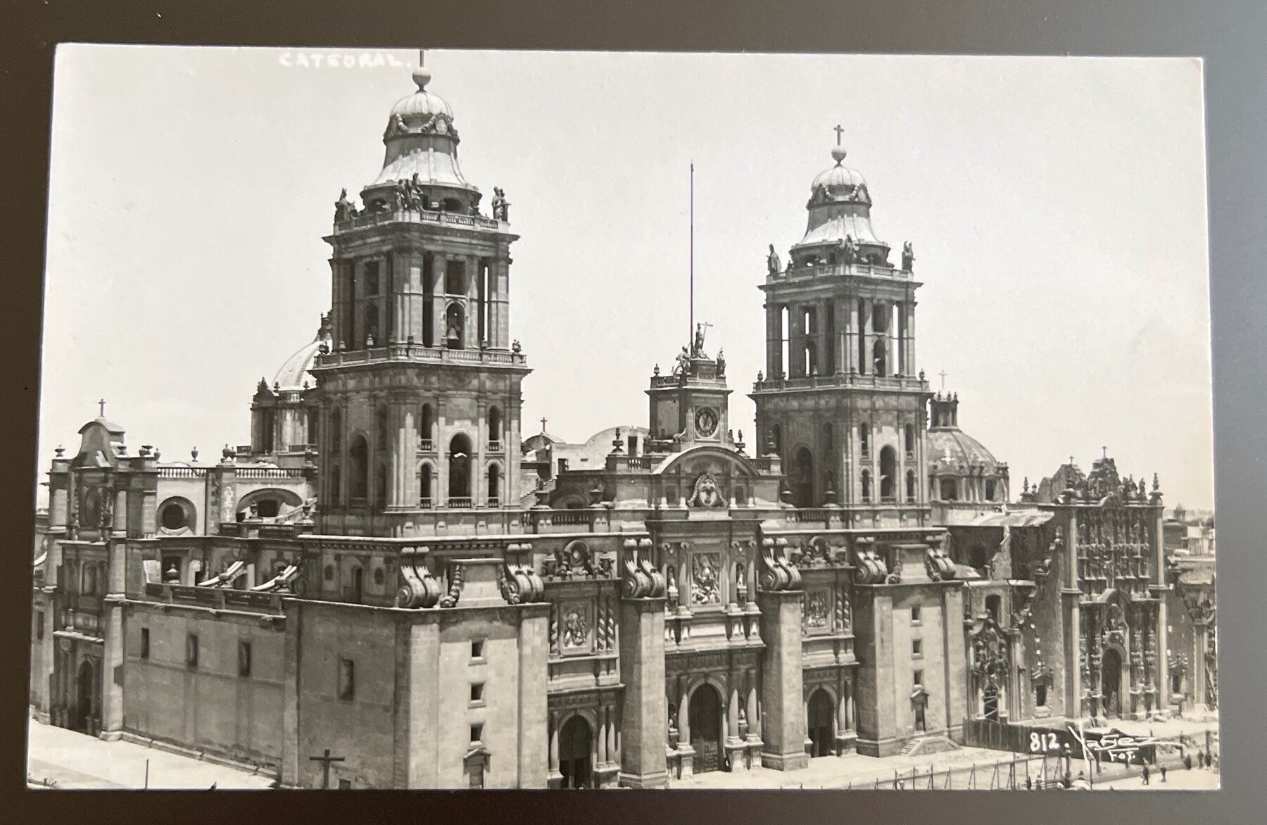 Postcard Mexico City Cathedral Catedral RPPC Real Photo 1920s–1930s Yaspe