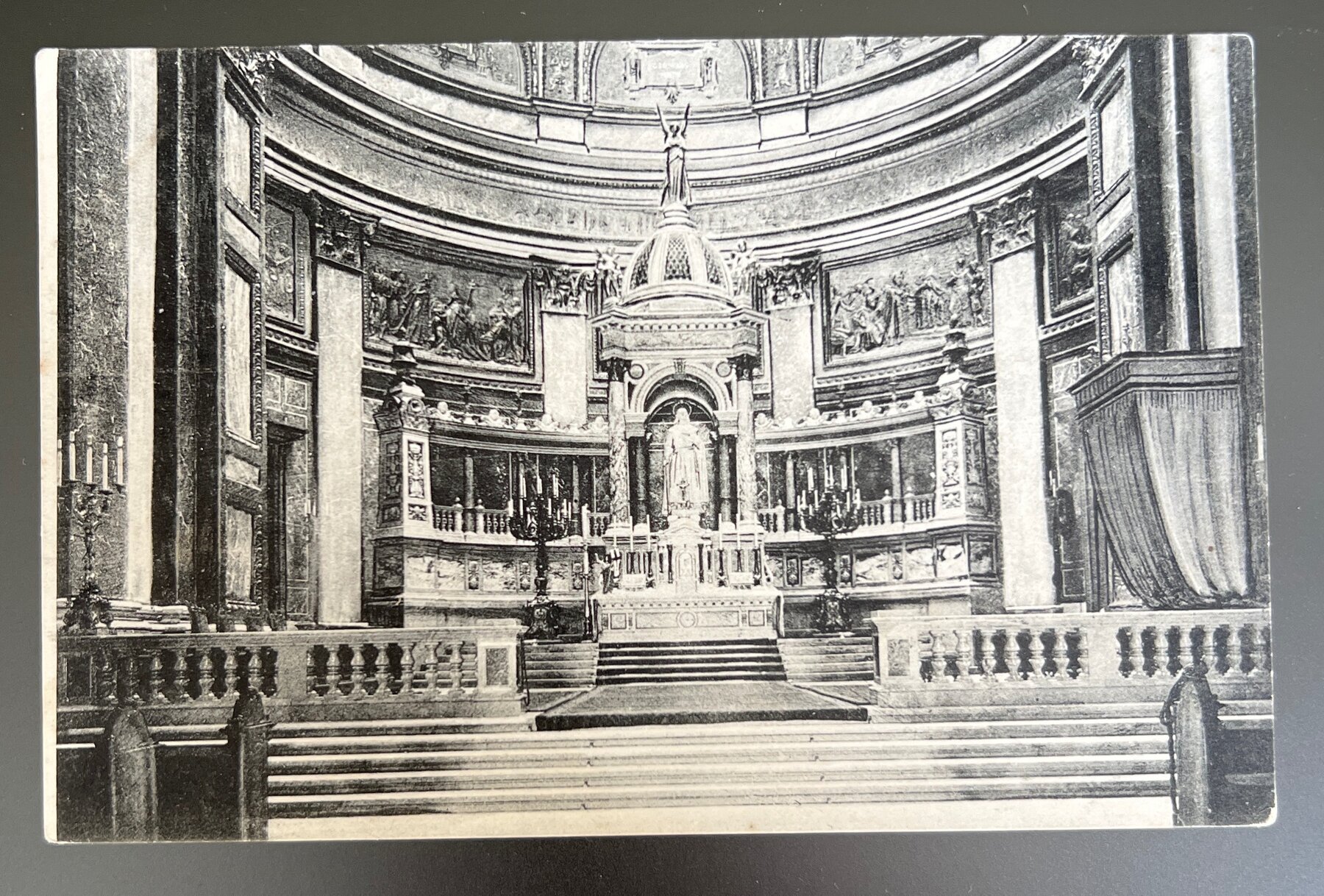 Postcard 1900s Budapest St Stephen Basilica Interior Hungary Levelező-Lap