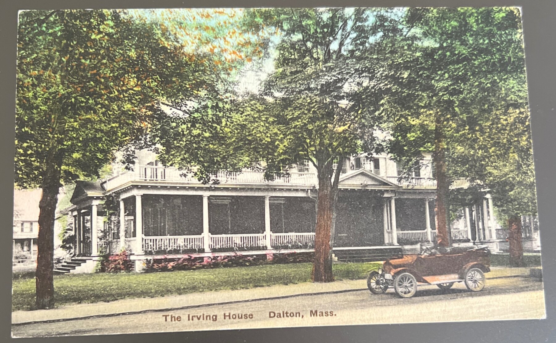 Postcard The Irving House Dalton Massachusetts Hand-Colored Pre-Linen c1915