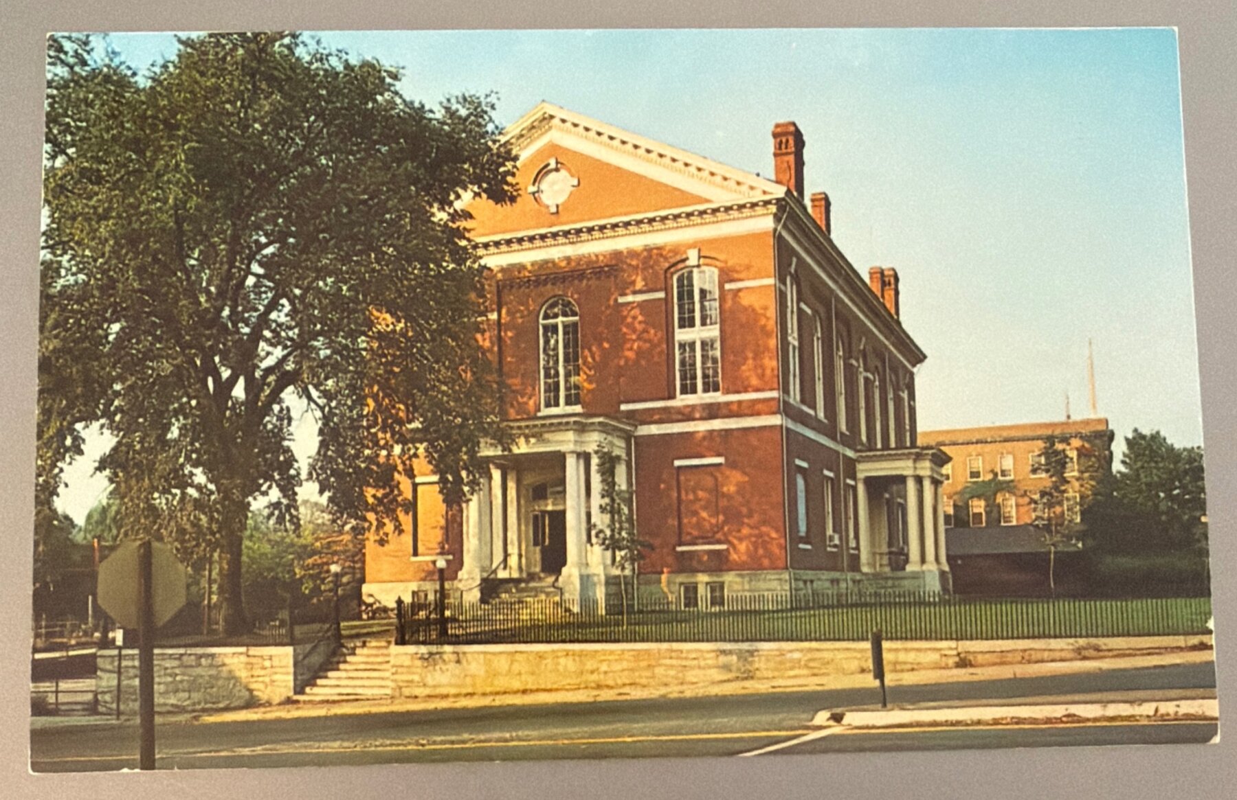 Postcard Northbridge Town Hall Whitinsville Massachusetts Chrome c1968