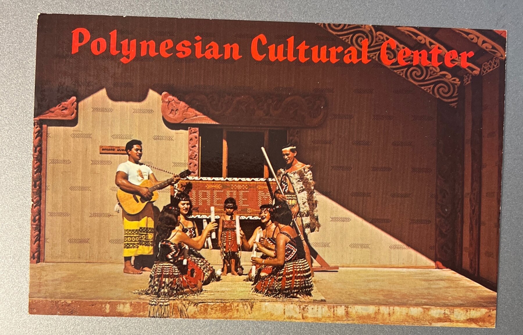 Postcard 1970 Chrome Polynesian Cultural Center Laie Oahu Hawaii Maori