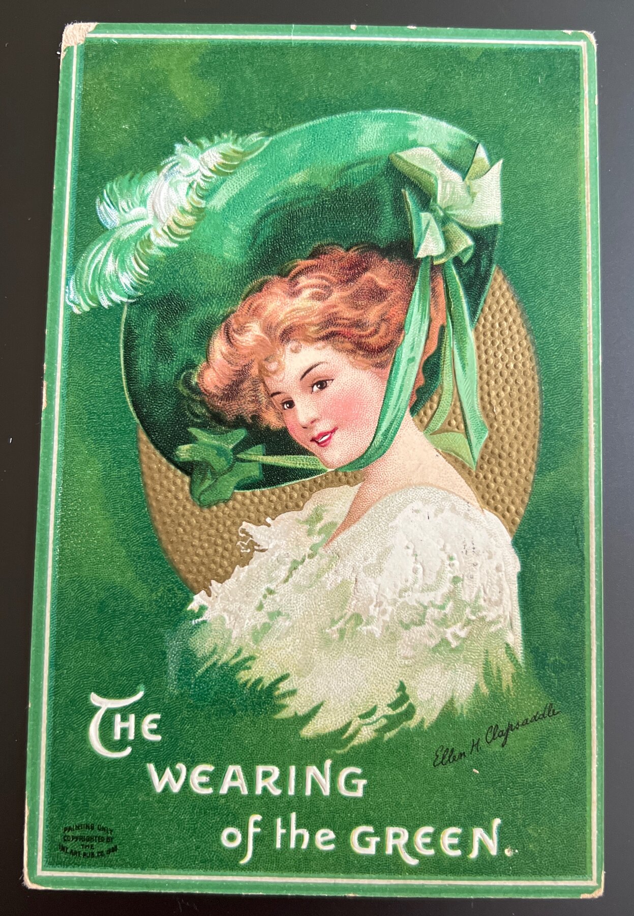 Postcard 1907 St Patrick's Day Wearing of the Green Ellen Clapsaddle IAP