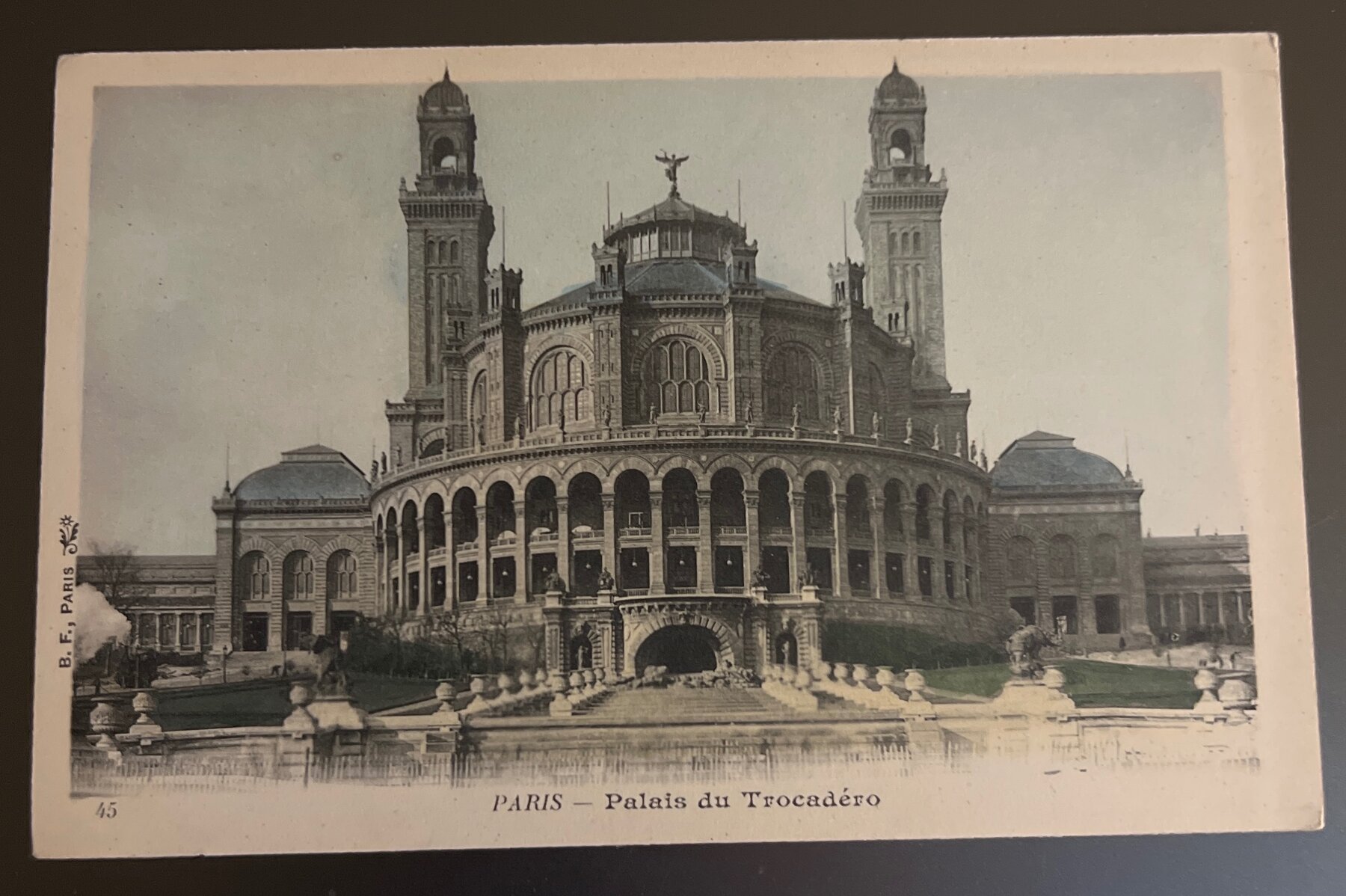 Postcard 1900 Paris Palais du Trocadero France BF Publisher UDB