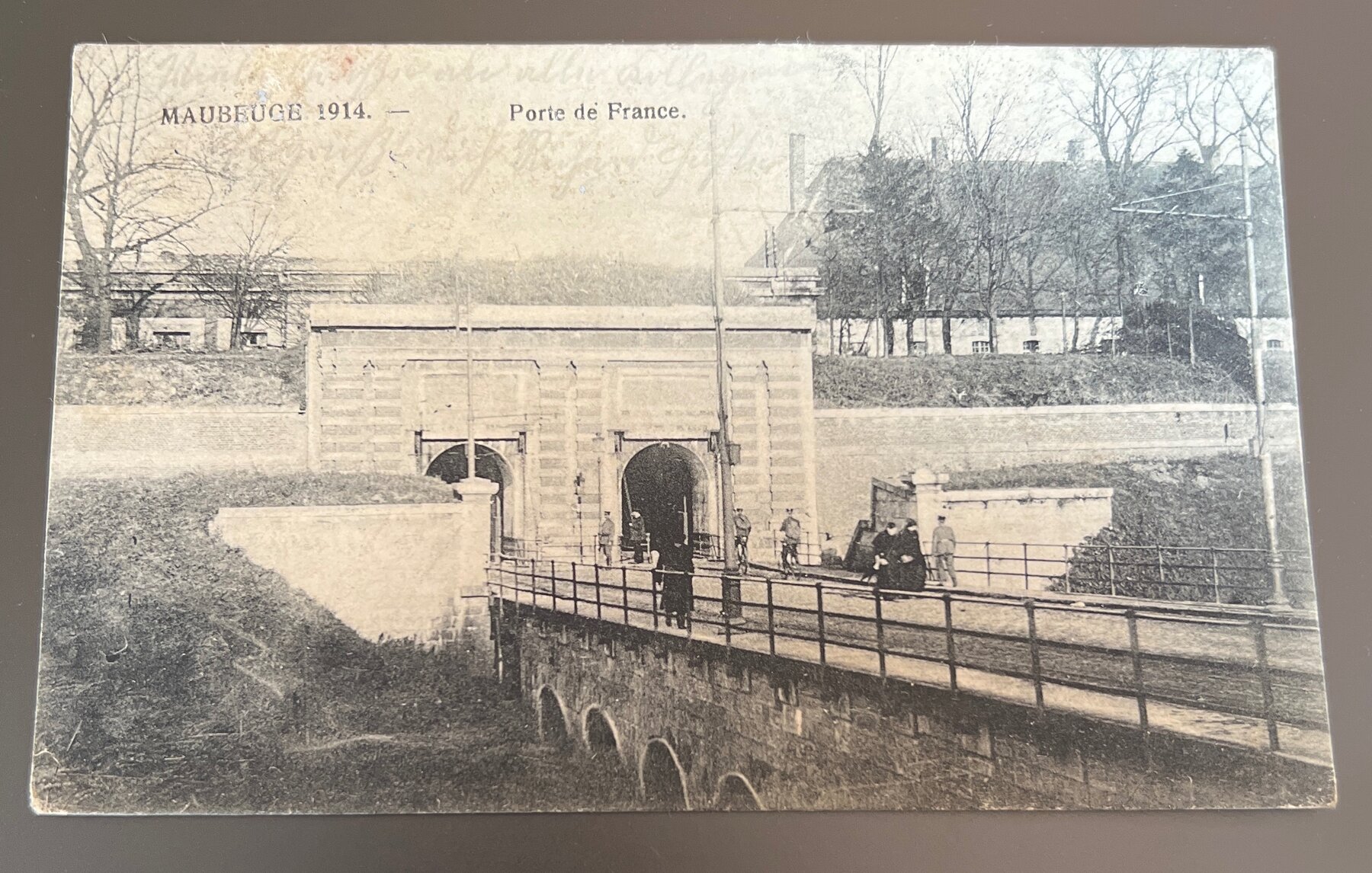 Postcard 1914 Maubeuge Porte de France WWI German Occupation France