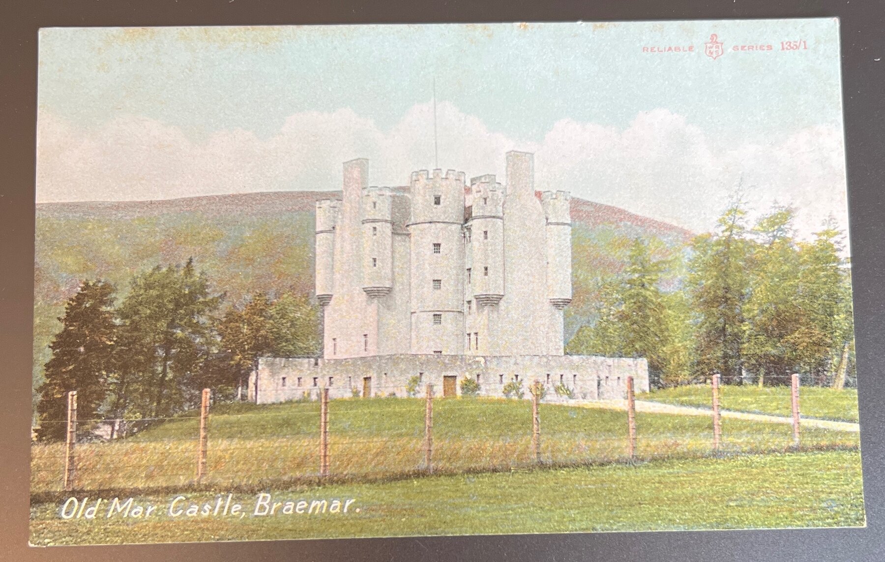 Postcard UDB Old Mar Castle Braemar Scotland Reliable Series Chromotype c1905