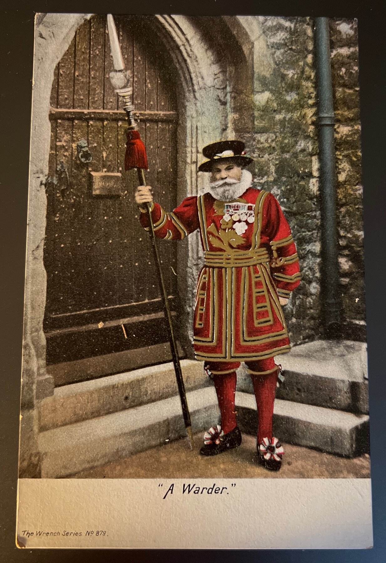 Postcard 1902 Beefeater Yeoman Warder Tower London Wrench Series No.879