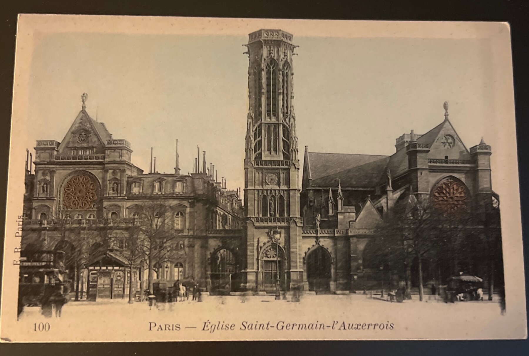 Postcard 1900 Paris Église Saint-Germain-l'Auxerrois Church France E.R.