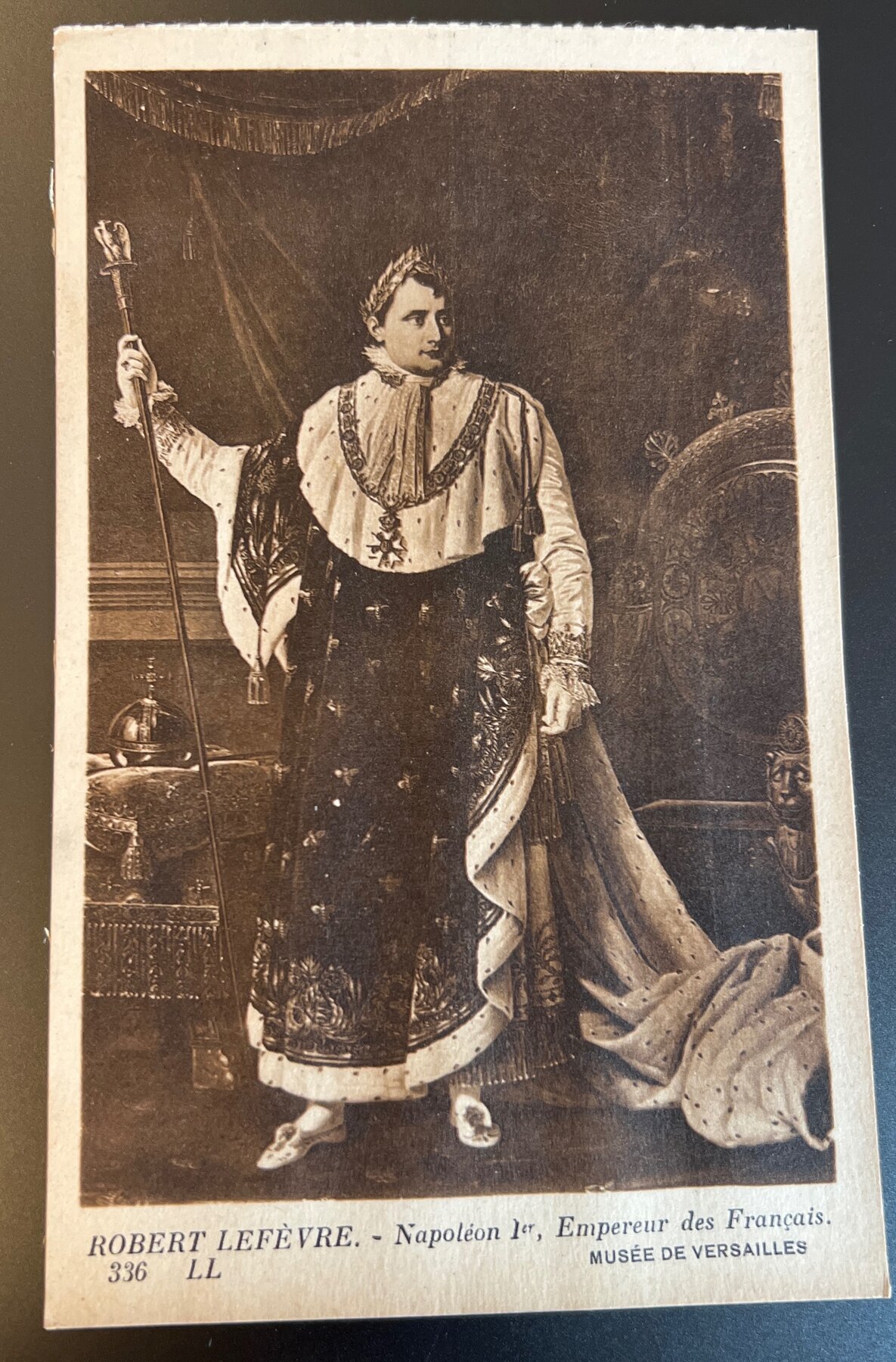 Postcard Napoleon I Emperor French Robert Lefevre Portrait Versailles c1905