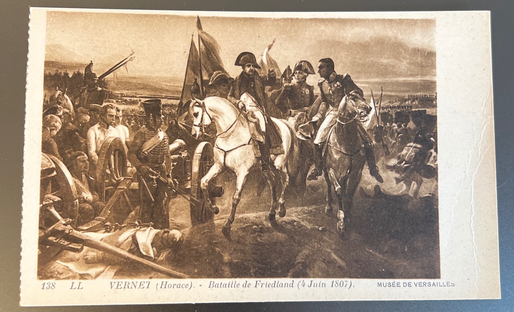 Postcard 1900s Horace Vernet Battle of Friedland 1807 Versailles Museum LL 138