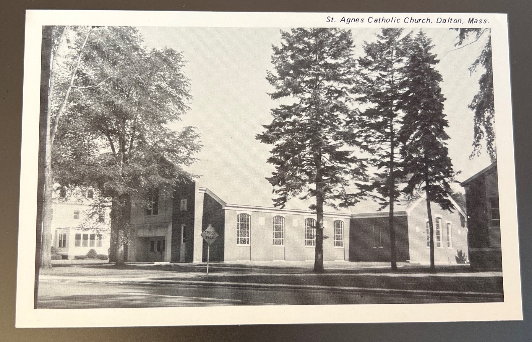 Postcard c1950s St Agnes Catholic Church Dalton MA Chrome Era Merrimack