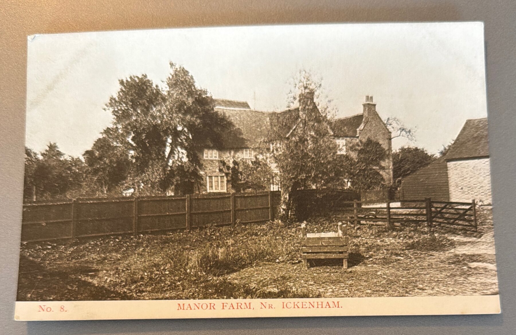 Postcard Manor Farm Nr Ickenham Middlesex Metropolitan Railway c1910 Unused
