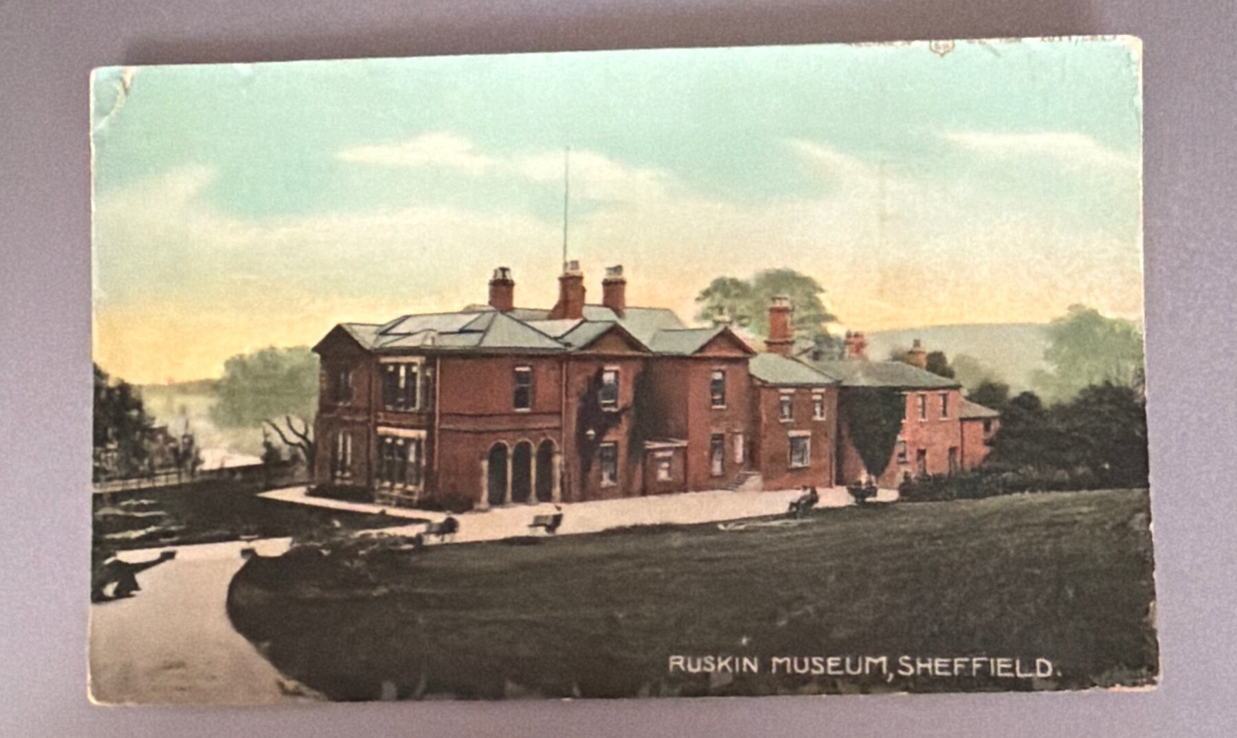 Postcard Ruskin Museum Sheffield Meersbrook Park Colour c1905 Reliable Series