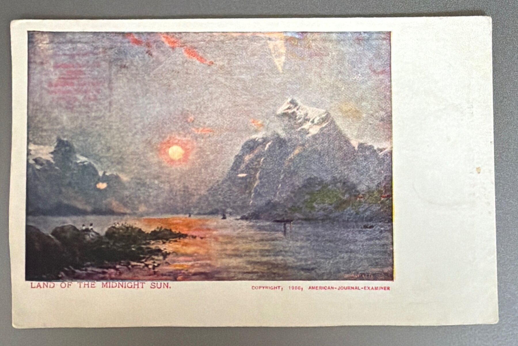 Postcard 1906 Land of Midnight Sun Norway American Journal Examiner Hearst