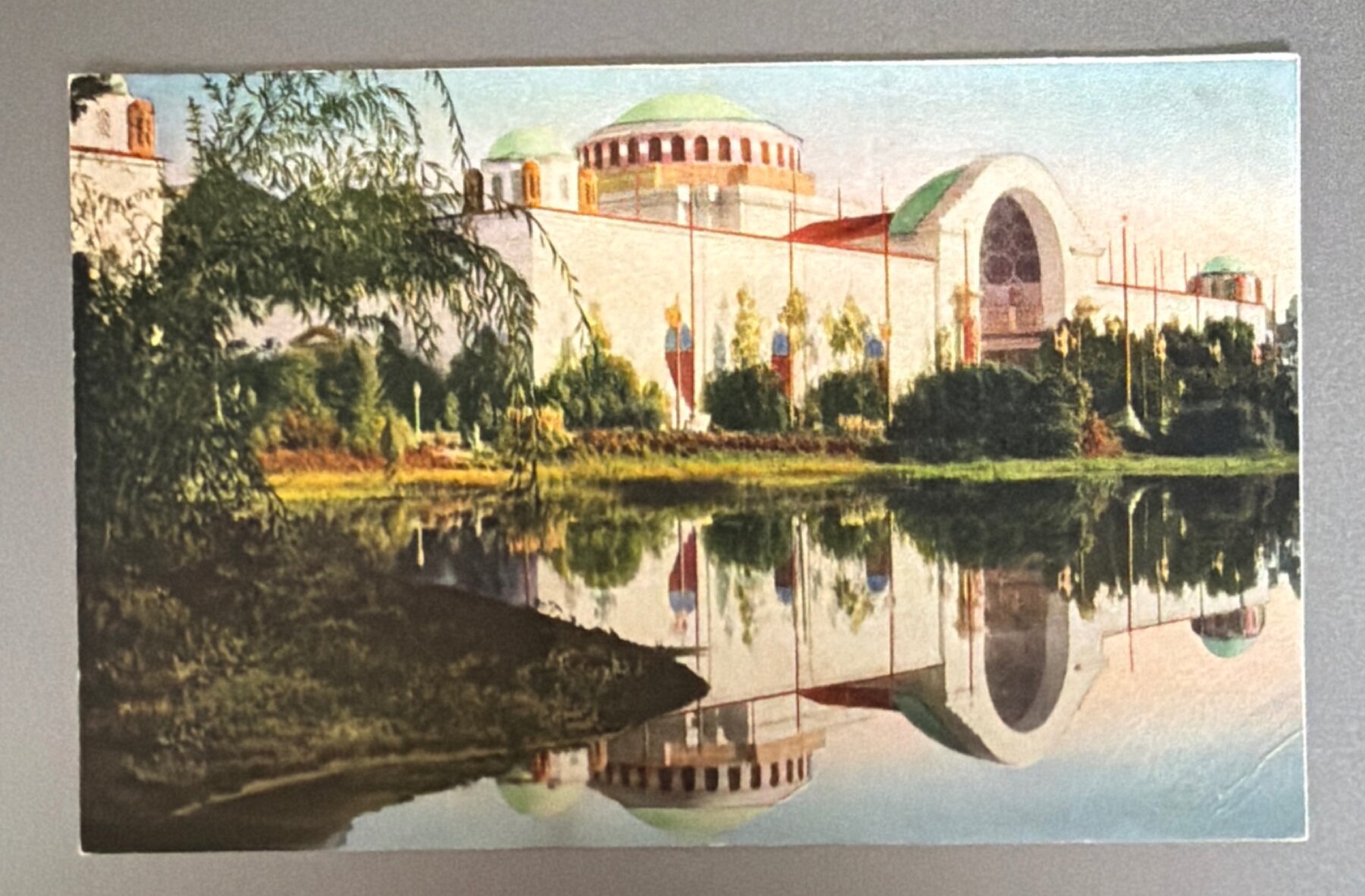 Postcard 1915 PPIE Palace of Education Fine Arts Lagoon San Francisco Expo
