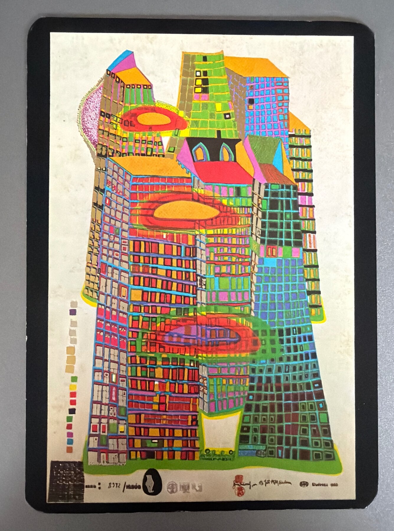 Hundertwasser Good Morning City 1969 Art Postcard Numbered 5372/18600