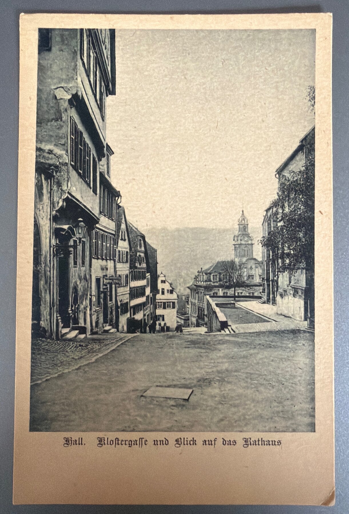 Hall Klostergasse Rathaus Germany Real Photo Postcard Heimatschutz 1910s