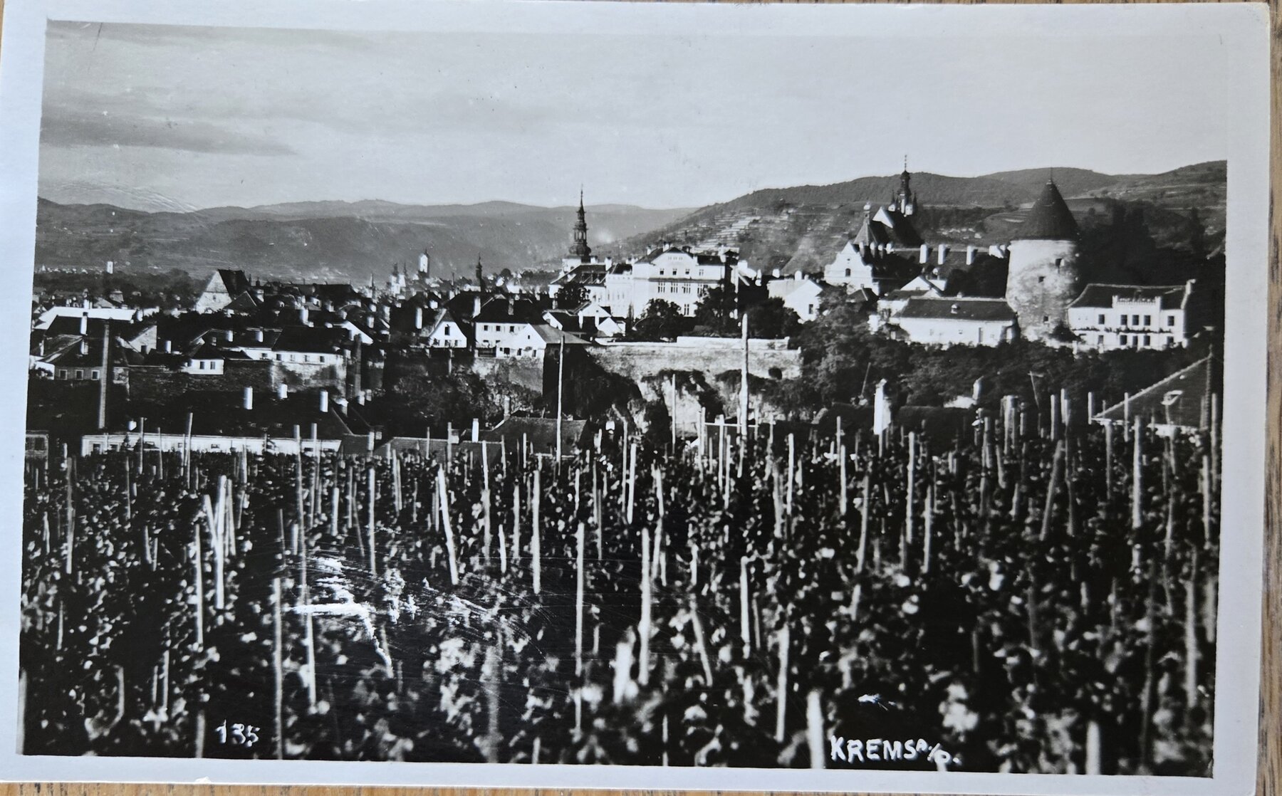 Krems an der Donau Vineyard Austria RPPC Postcard c1932