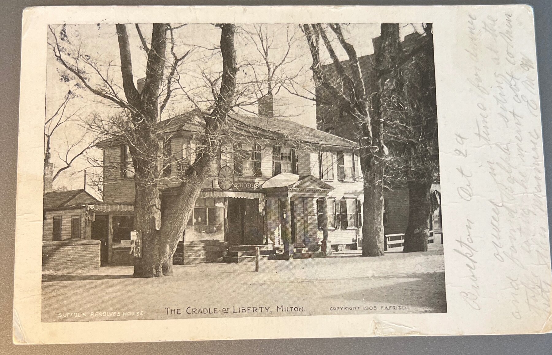 Postcard 1905 Suffolk Resolves House Cradle of Liberty Milton MA UDB Antique