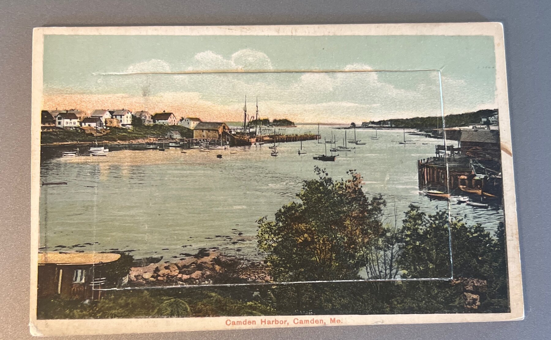 Postcard c1905 Camden Harbor Maine Souvenir Leporello Pull-Out UDB Antique