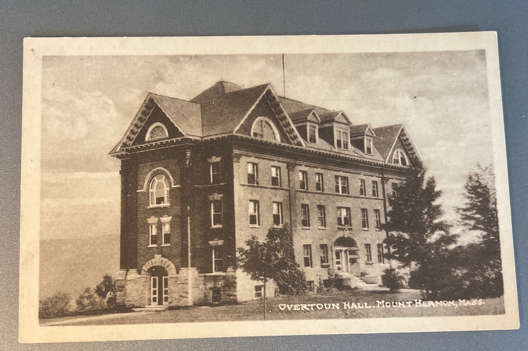 Postcard c1905 Overtoun Hall Mount Hermon School Massachusetts A.M. Simon
