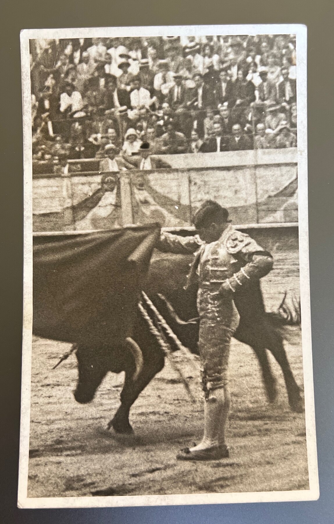 RPPC Bullfighter Matador Barcelona Spain Inscribed Vives Postcard c1920