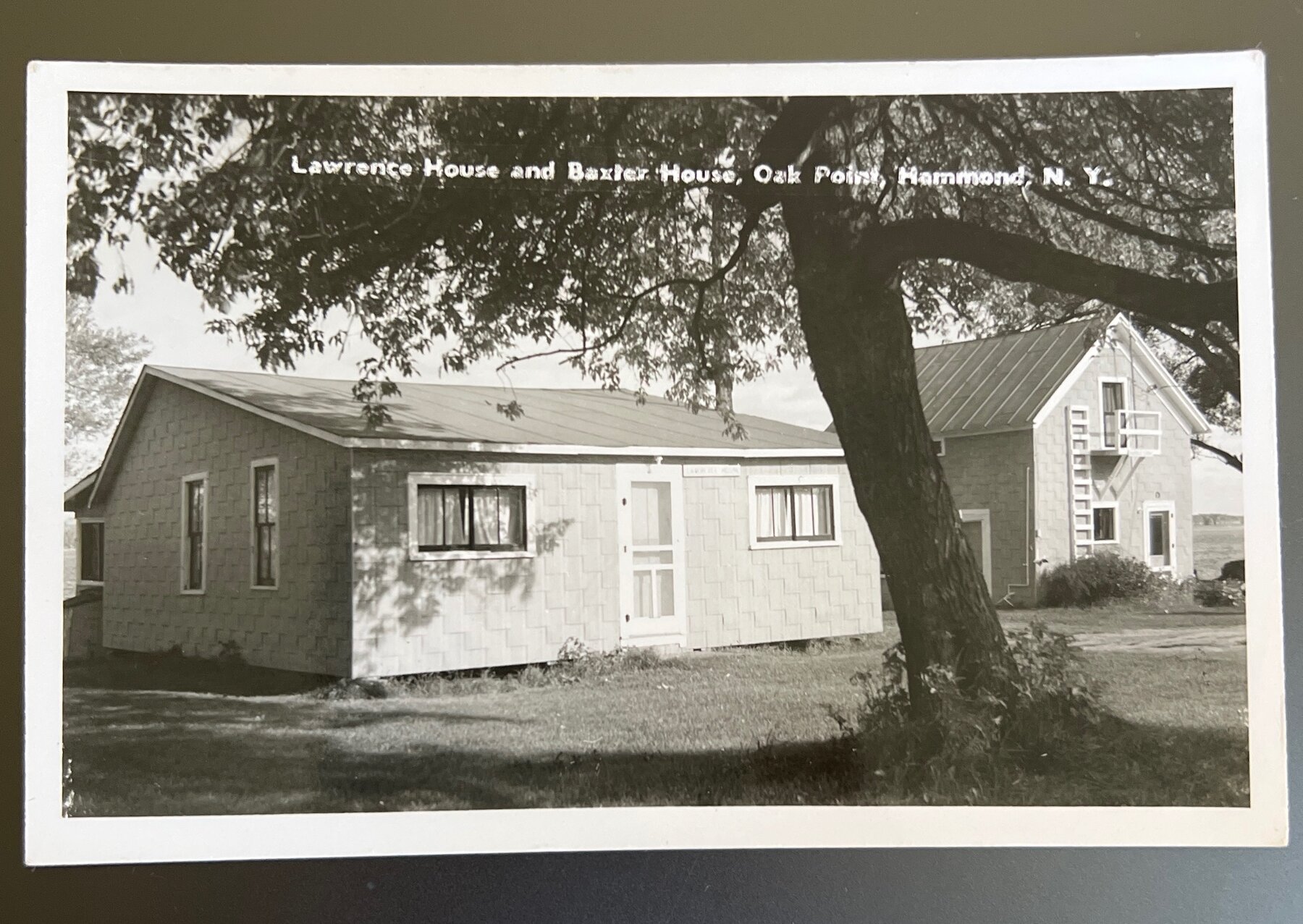RPPC Lawrence Baxter House Oak Point Hammond NY St Lawrence Postcard c1950