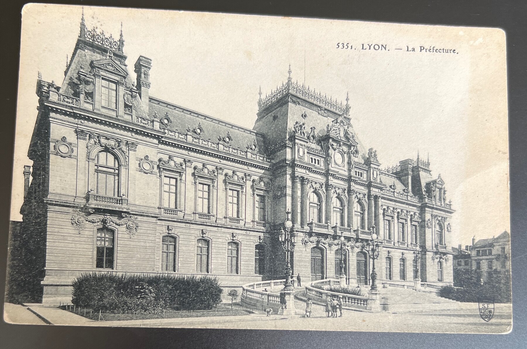Lyon France La Préfecture Prefecture Building Postcard 1907