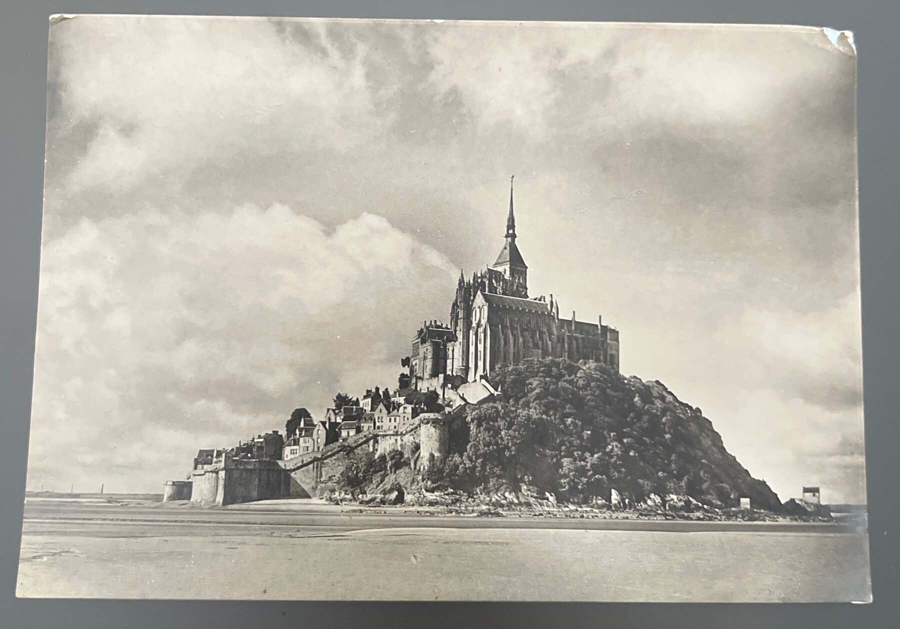 Postcard 1950s Le Mont Saint-Michel Normandy France Photo Veritable CPMF