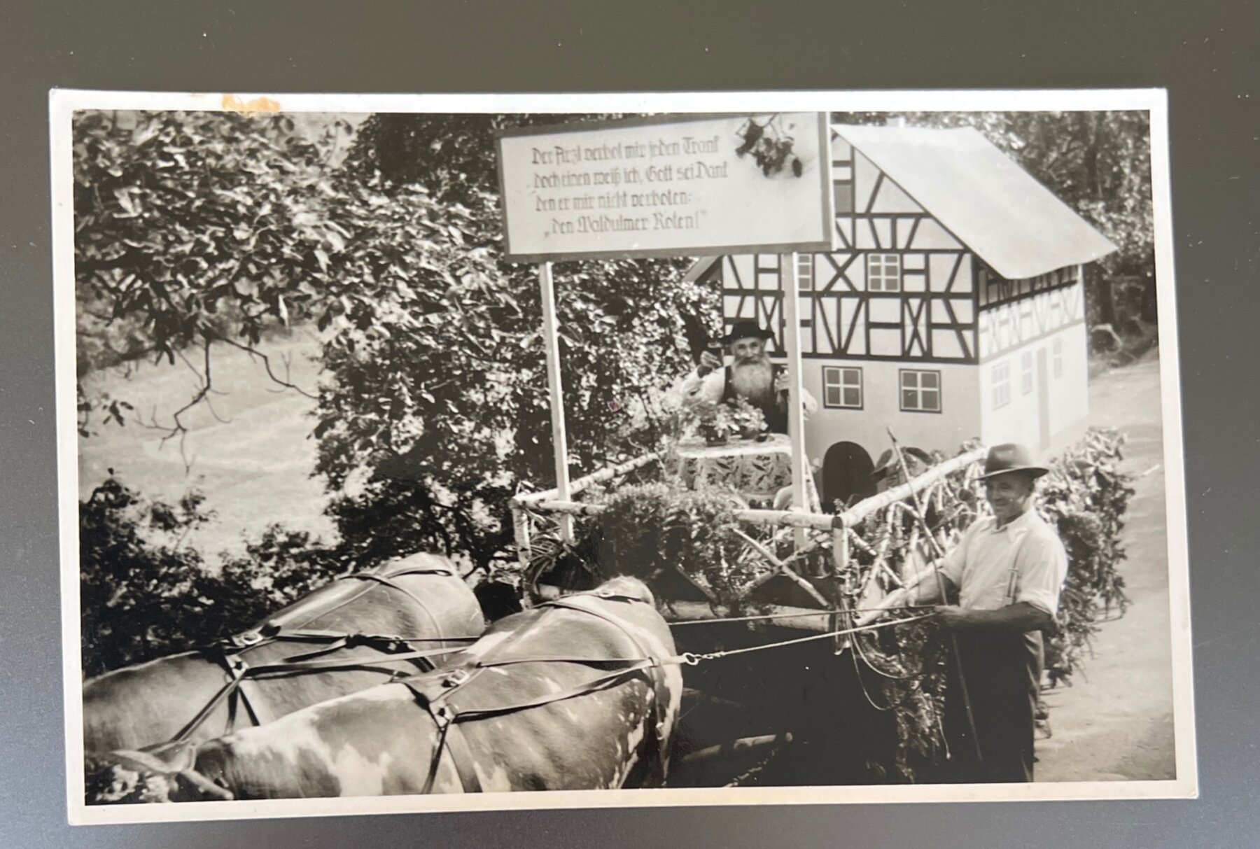 RPPC Waldulm Wine Festival Parade Float Black Forest Germany Postcard c1935