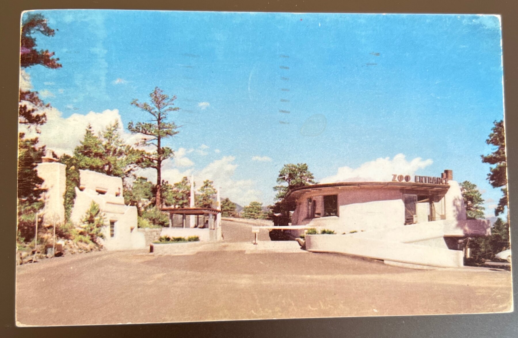 Postcard 1956 Colorado Springs Thundergod House Cheyenne Mtn Zoo Chrome