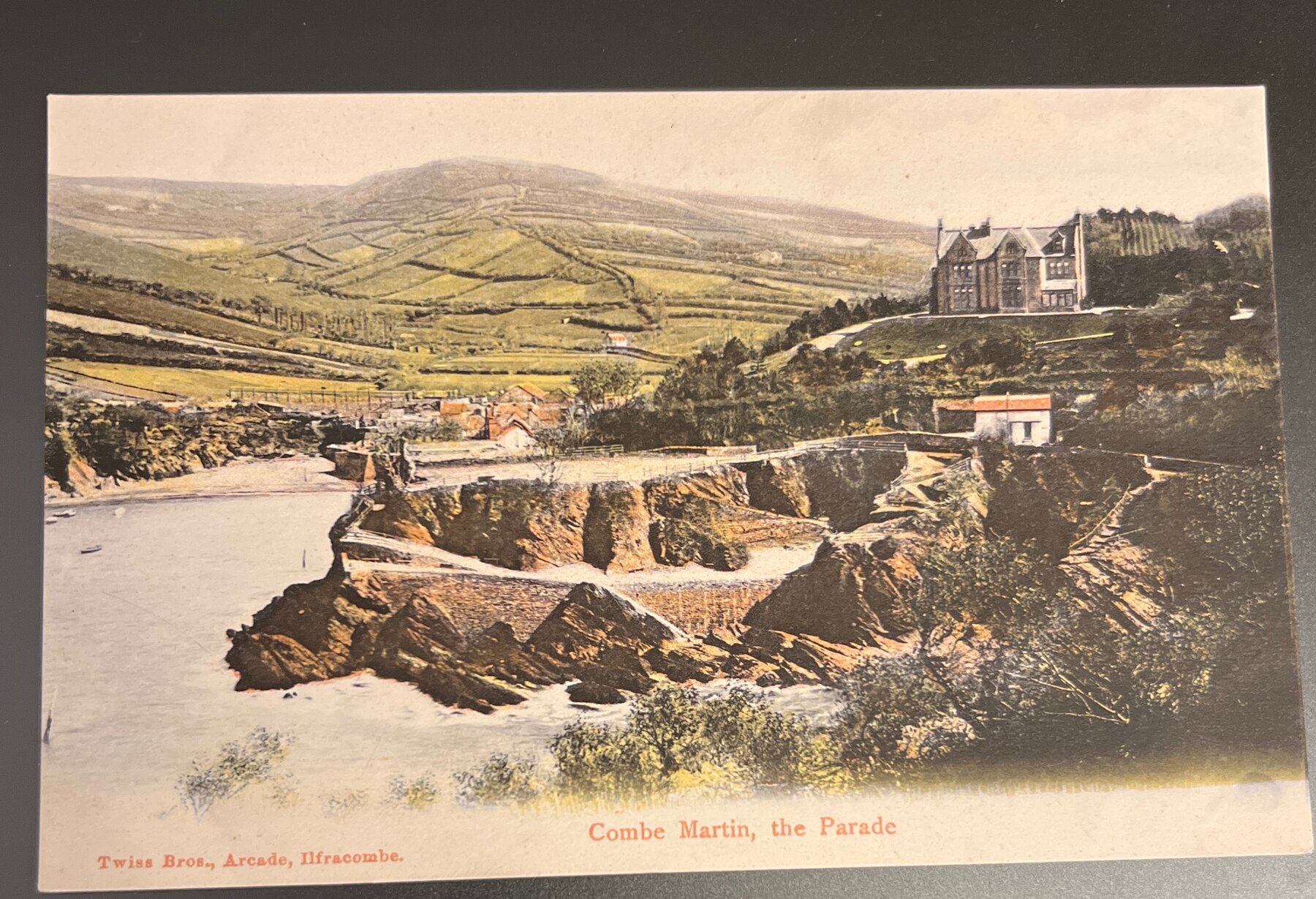 Postcard c1904 Combe Martin The Parade Devon England Pre-Linen Ilfracombe