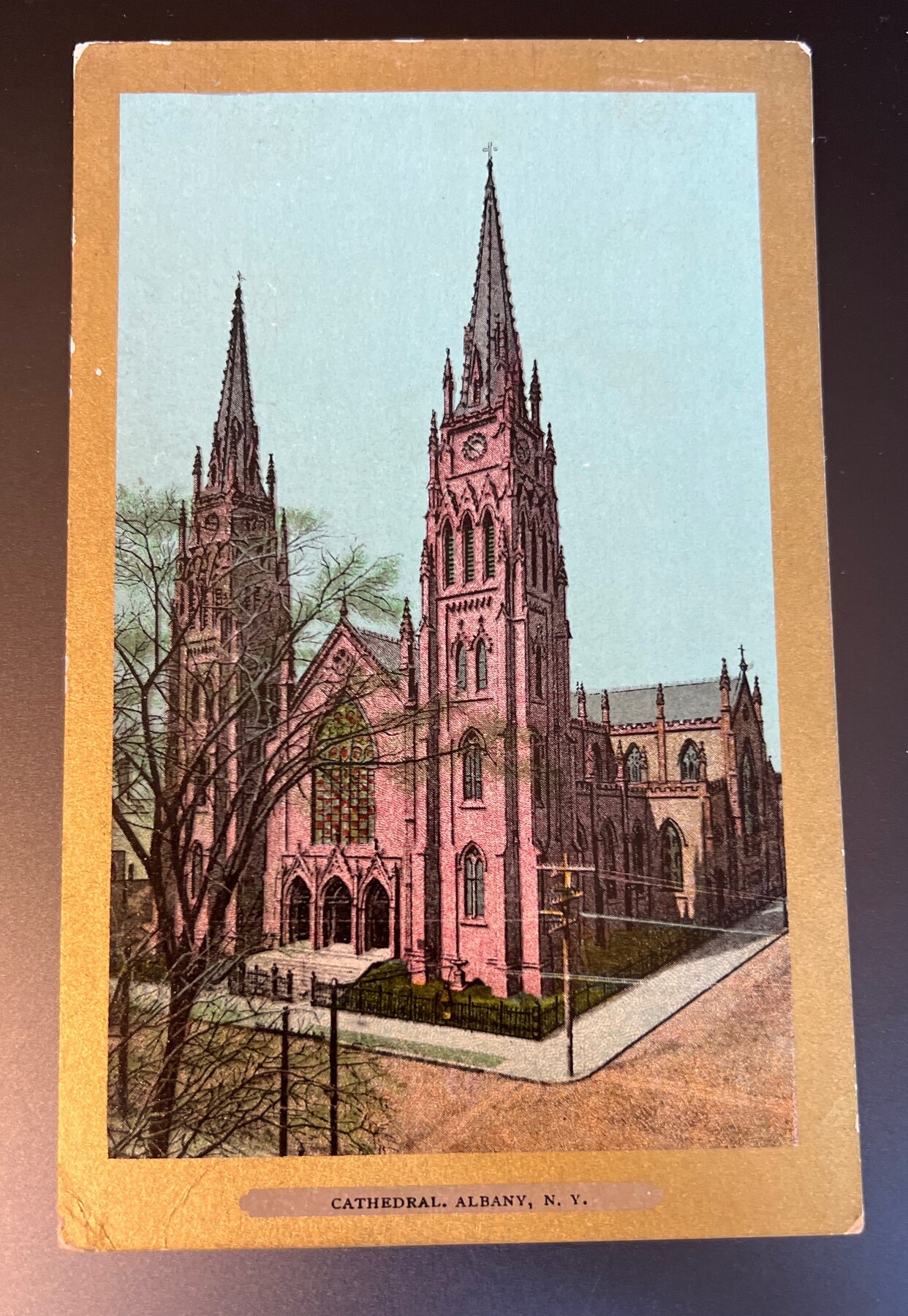 Cathedral Albany New York Postcard c1905