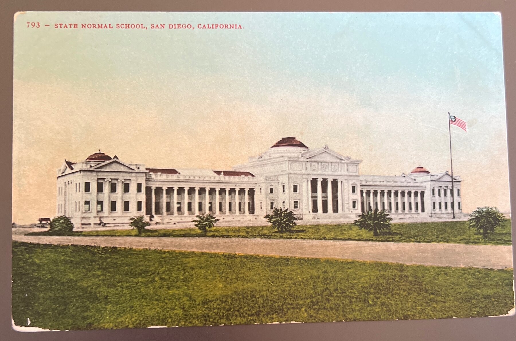 Postcard c.1910 San Diego CA State Normal School Mitchell Pre-Linen Unused