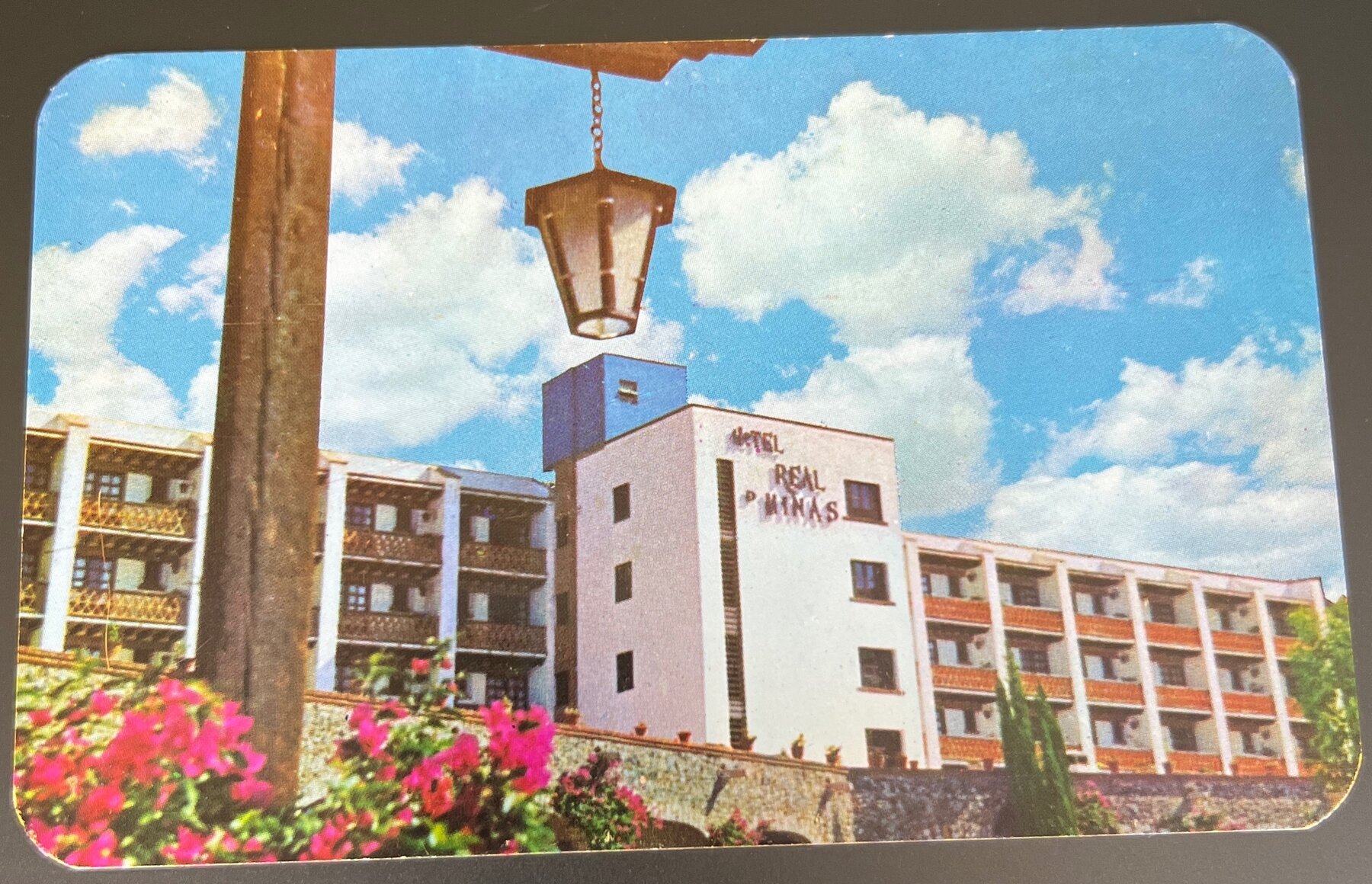 Postcard 1960s Chrome Hotel Real de Minas Guanajuato Mexico Unused