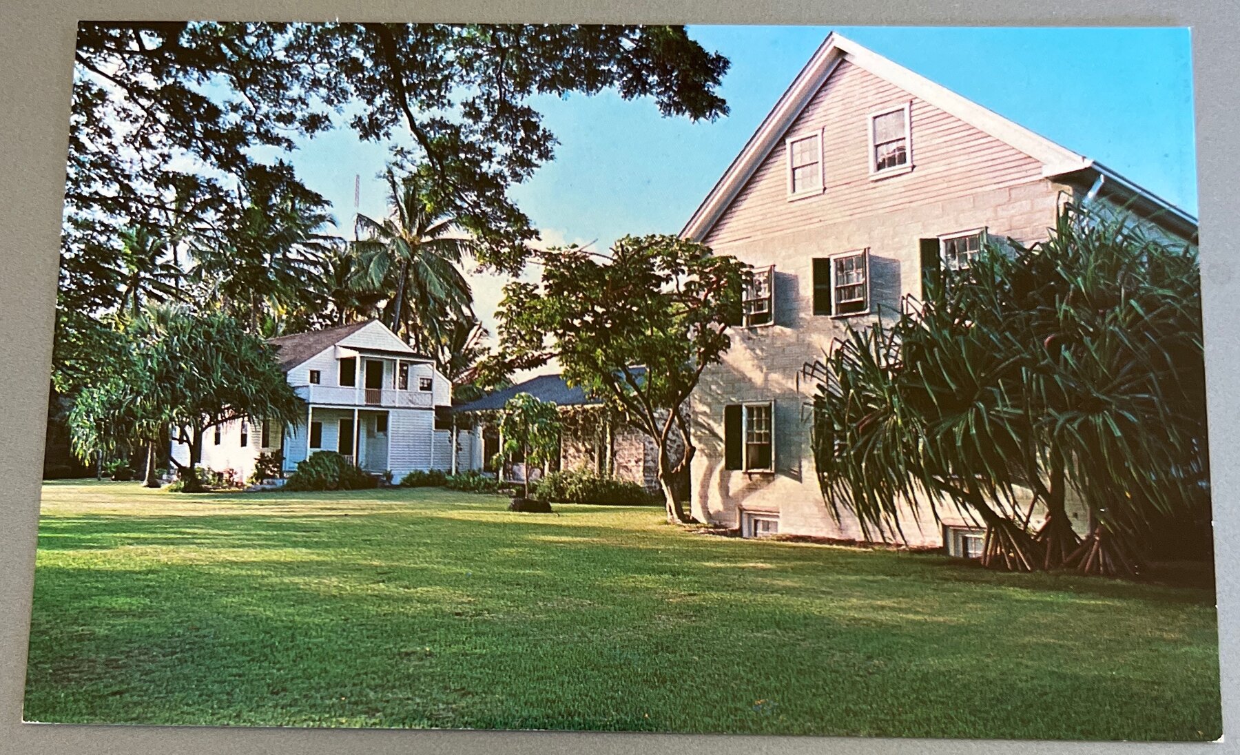 Postcard Hawaiian Mission Houses Honolulu Hawaii Chrome 1960s Irving Rosen