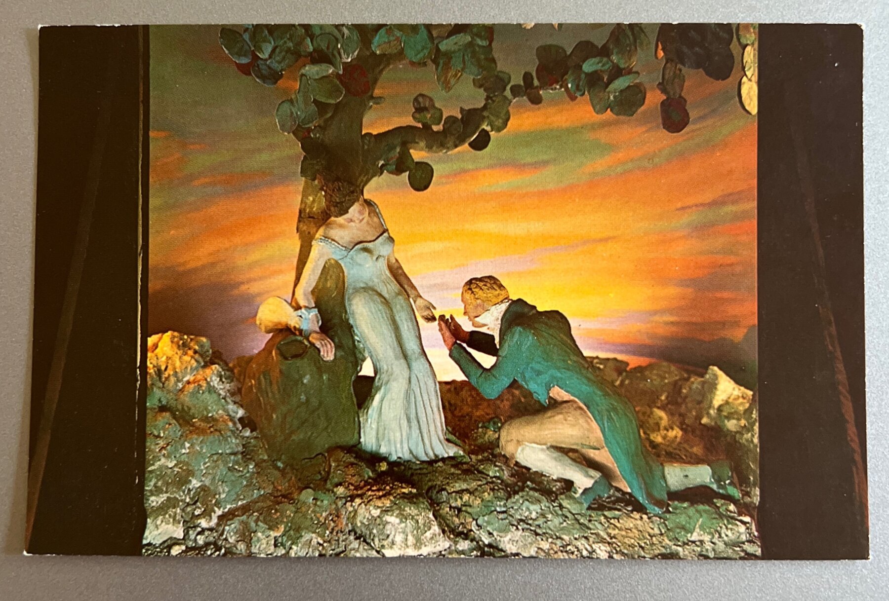 Postcard Romance Tom Moore Nea Tucker Bermuda Diorama Chrome 1960s