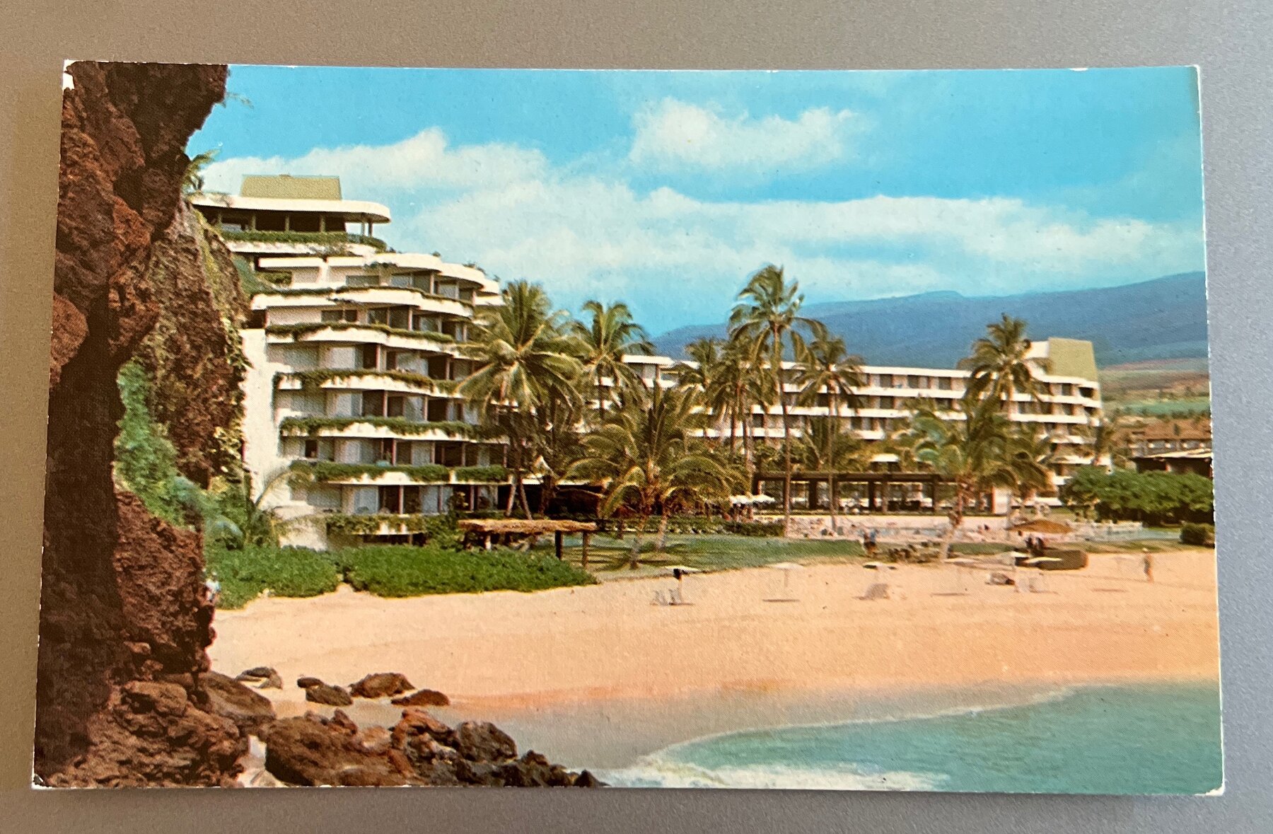 Postcard 1965 Sheraton Maui Kaanapali Beach Hawaii Chrome Curteich Unused