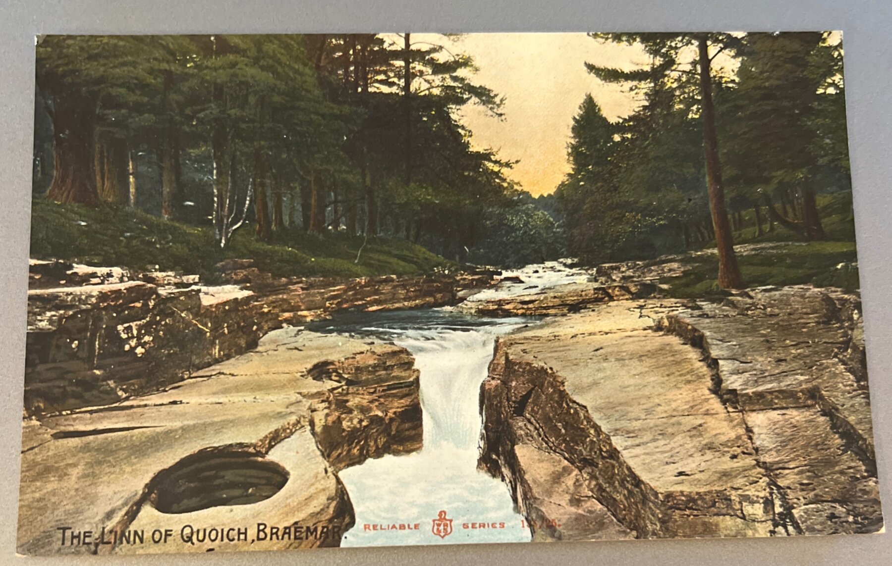 Postcard Linn of Quoich Braemar Scotland Pre-Linen WR&S Reliable c.1905