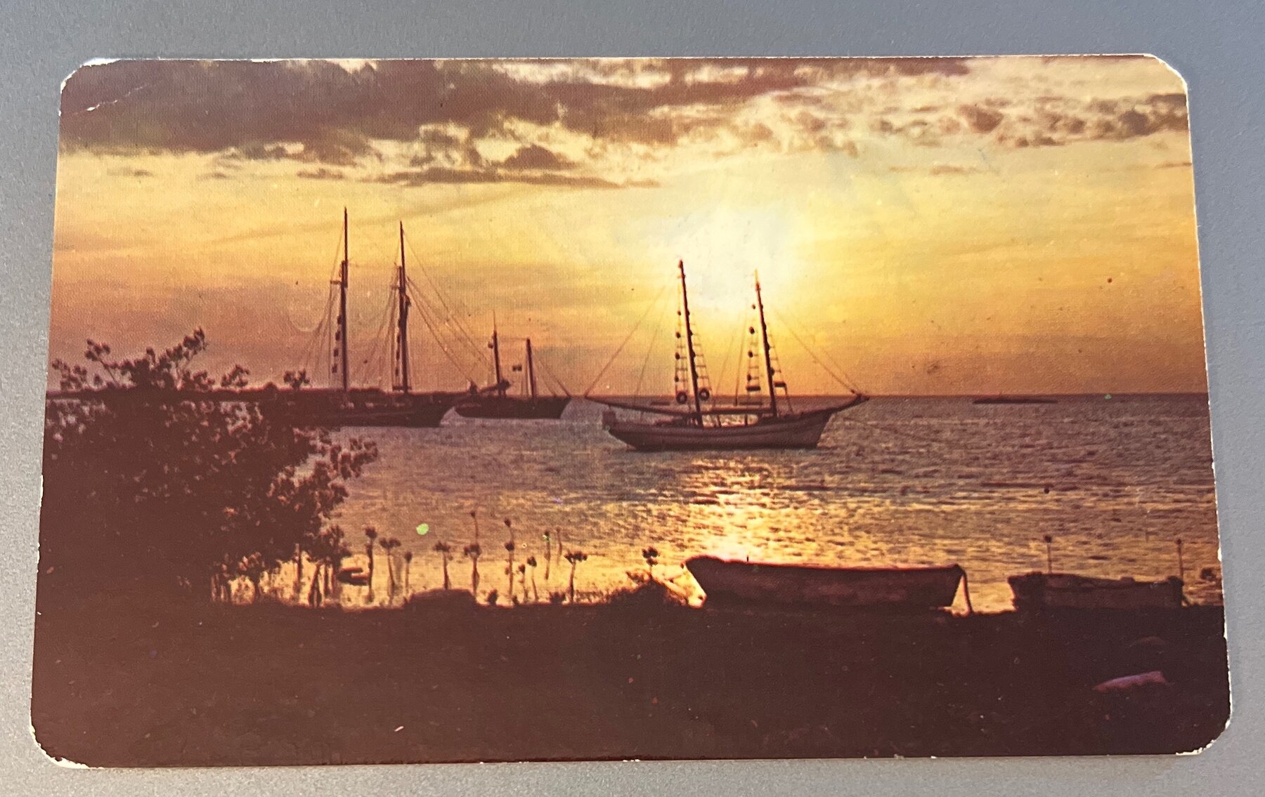 Postcard 1973 Cozumel Mexico Sunset Chrome Mailed Isla Mujeres Tulum