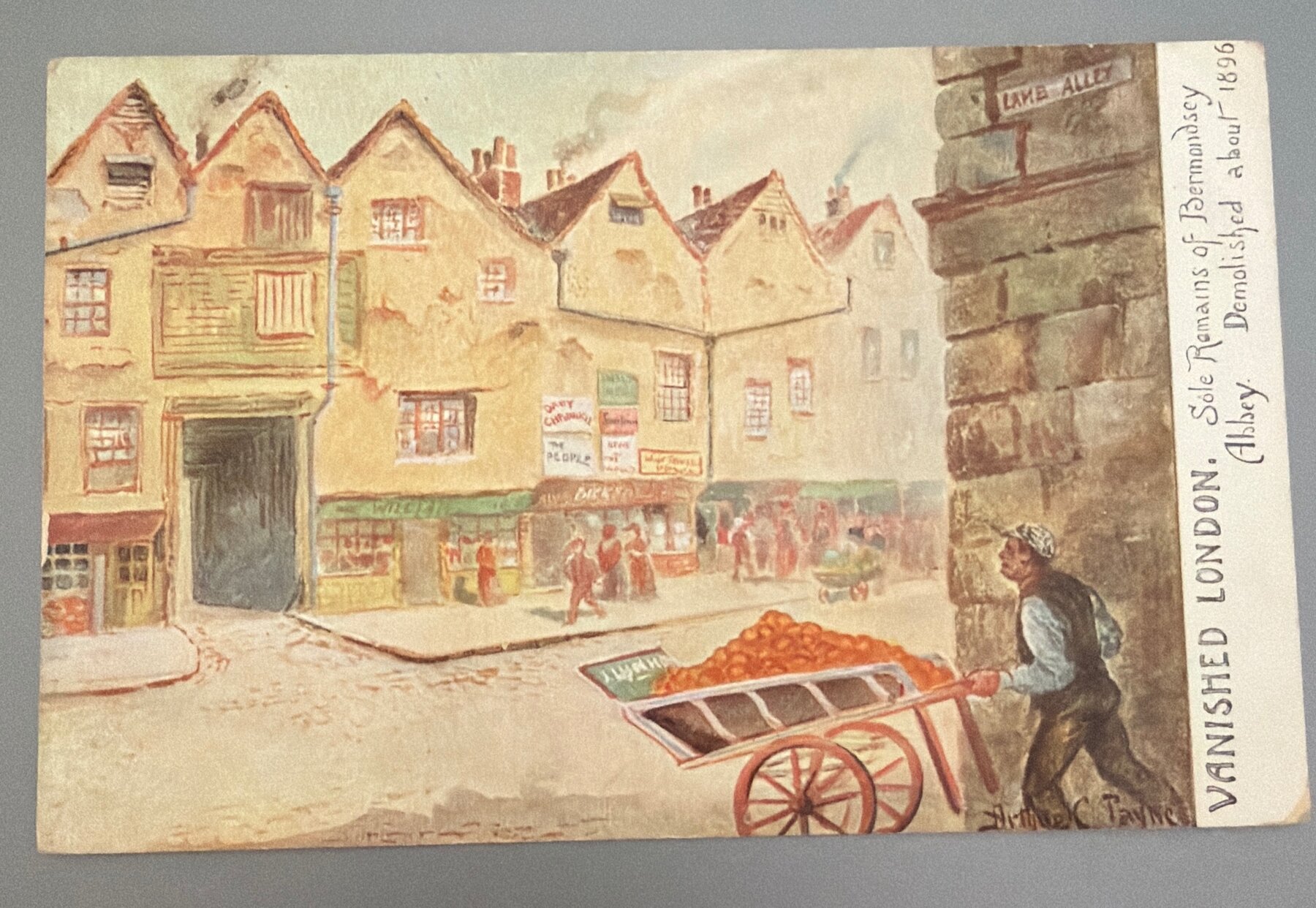 Postcard c1904 Vanished London Bermondsey Abbey Remains Arthur Payne Posted