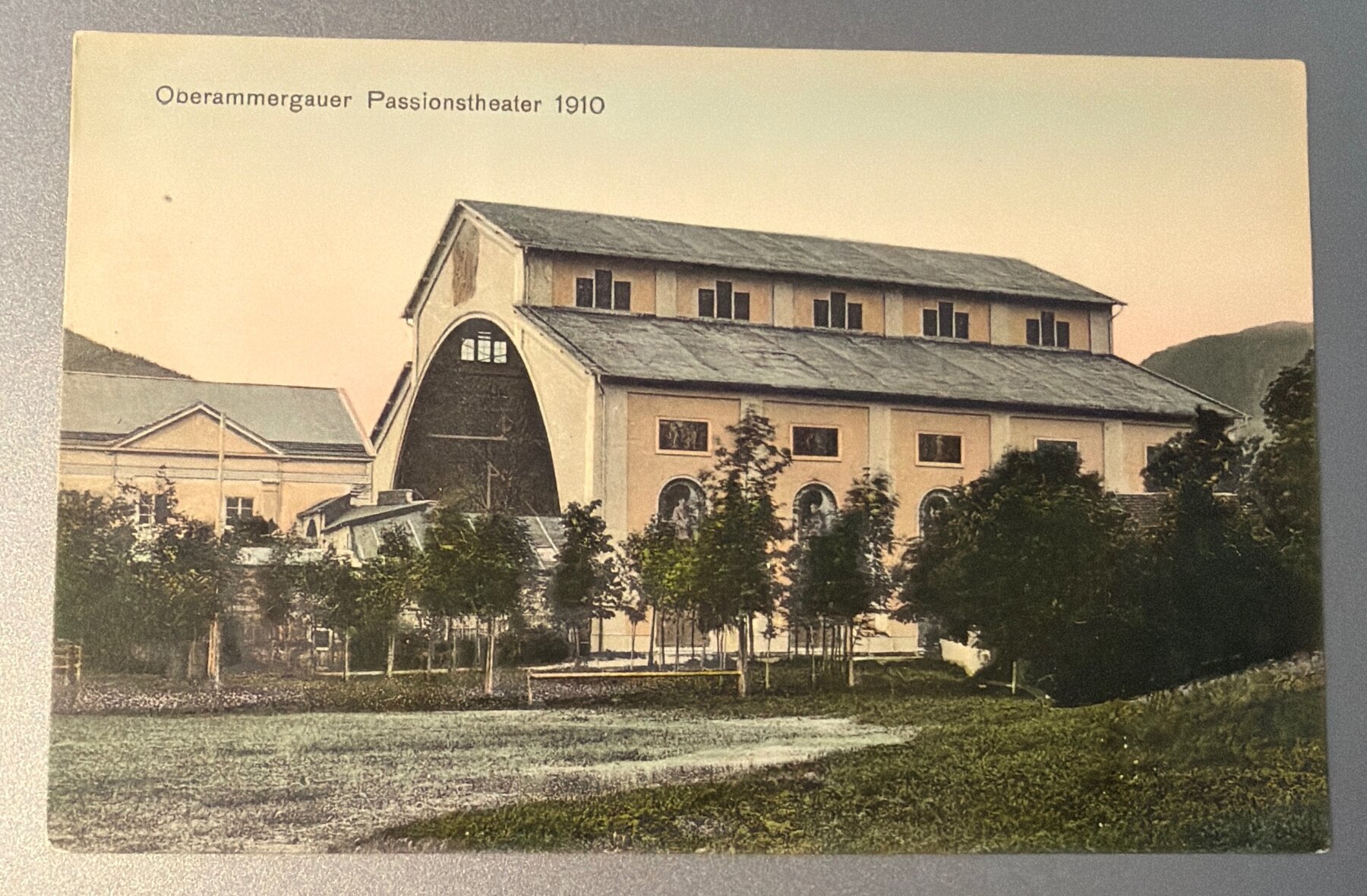 Postcard Oberammergau Passion Play Theater 1910 Germany Colored Scheffler