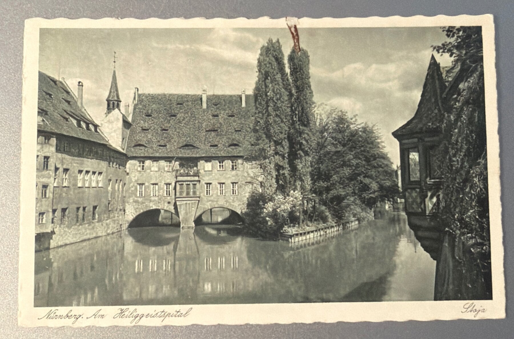 Postcard 1930s Nürnberg Heiliggeistspital Holy Ghost Hospital RPPC Nazi Era