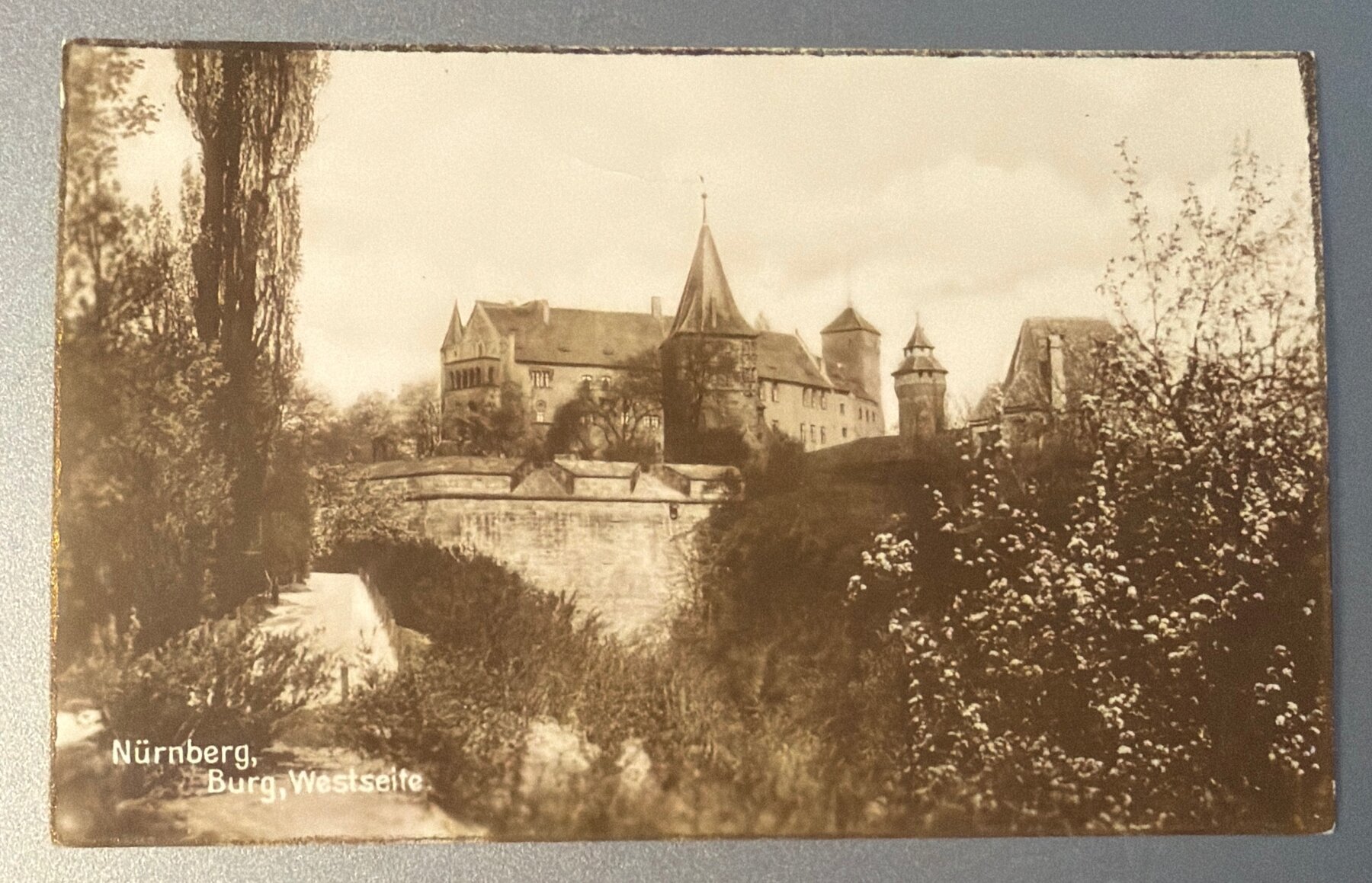Postcard c1920s Nürnberg Burg Westseite Castle West Side RPPC Real Photo