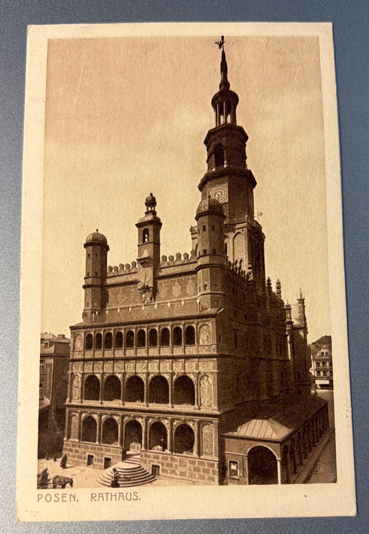 Postcard 1910 Posen Rathaus Town Hall Germany Poland SMO912 Used Stamp
