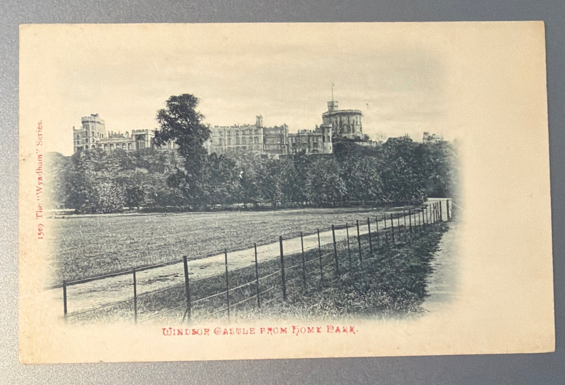 Postcard 1902 Windsor Castle from Home Park England Wyndham Series UDB