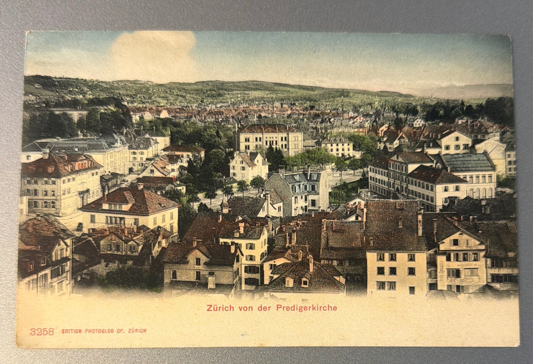 Postcard 1902 Zürich von der Predigerkirche Panorama Photoglob Undivided