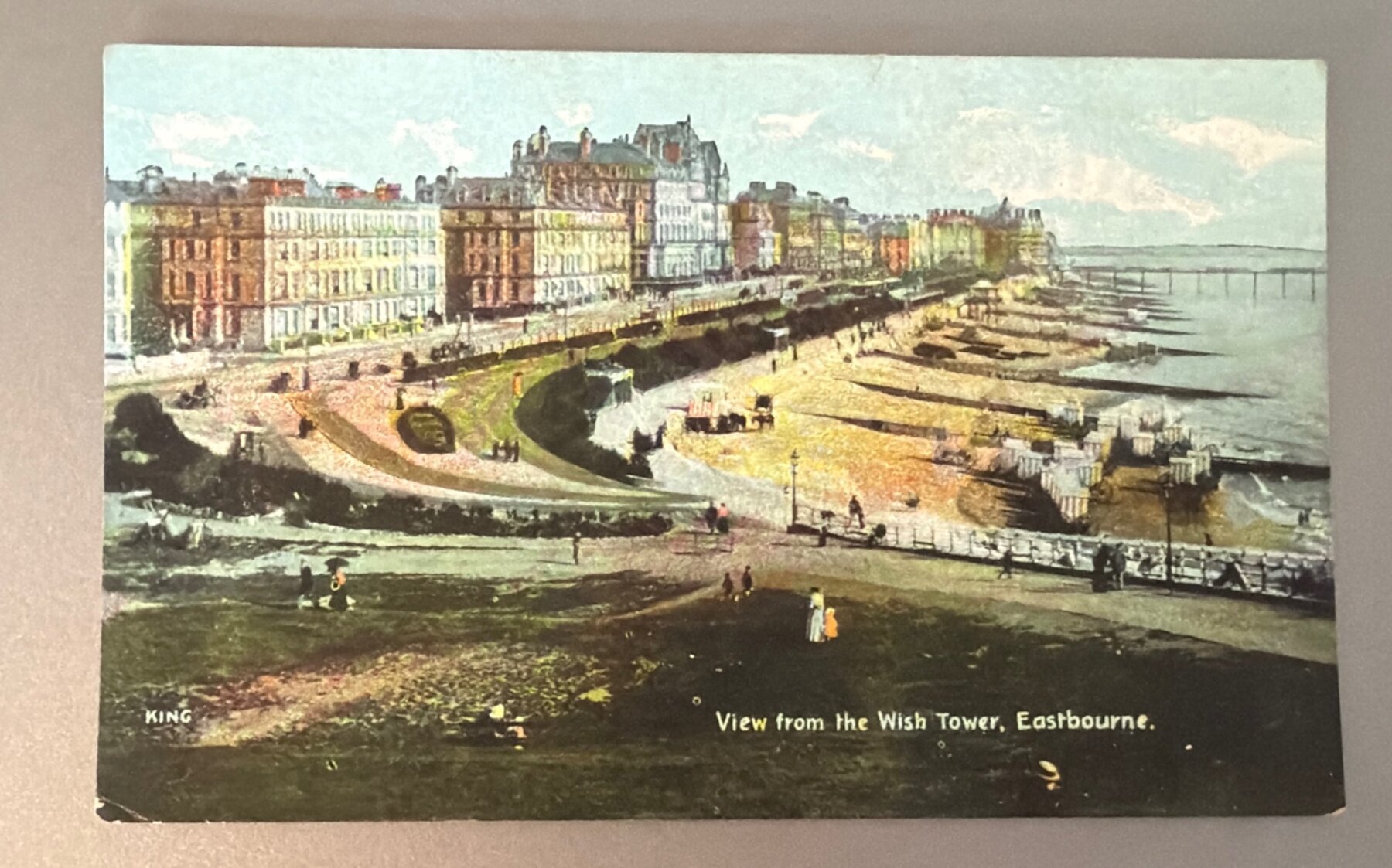 Postcard c1905 UDB View Wish Tower Eastbourne England Shurey's Pub
