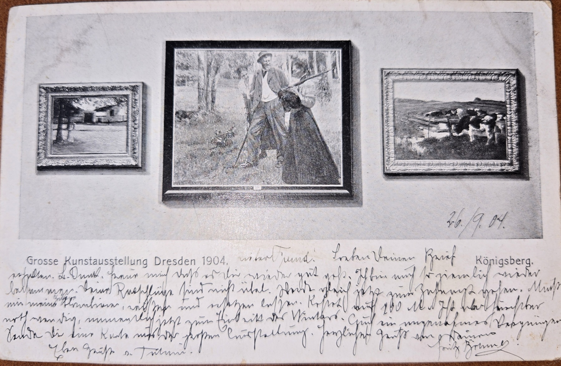 Art Exhibition Dresden Germany Postcard 1904